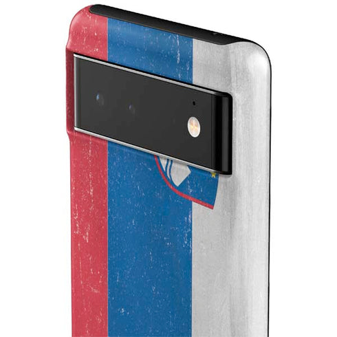 Slovenia Flag Distressed Google Pixel 6 Case